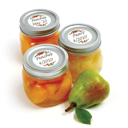 Norpro 2 Round Canning Labels, White