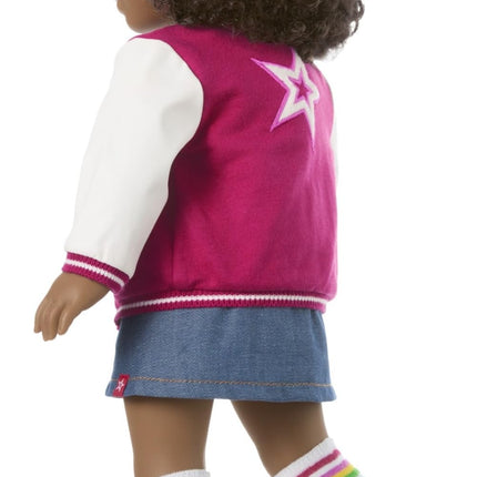 American Girl, Truly Me 18-inch Doll #112 with Brown Eyes, Natural Short Curly Dark-Brown Hair, Deep Skin, for Ages 6+