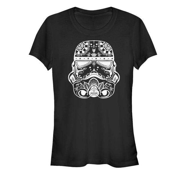 STAR WARS Women's Sugar Skull Storm Trooper Crew N
