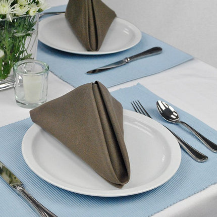 DII 100% Cotton, Oversized Basic Everyday 20x 20 Napkin, Set of 6, Cocoa