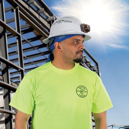 Klein Tools 60180 Cooling Do Rag, Adjustable Sweat Wicking Skull Cap can be Worn Under Helmet, 2-Pack