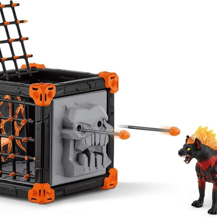 Schleich Eldrador - 27Pc Battlecave Lava Hyena Playset - Kids 7+ | 42674