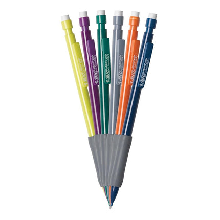 BIC Xtra Comfort Mechanical Pencils with Erasers, Medium Point (0.7mm), 12-Count Pack, Bulk Mechanical Pencils for School or Office Supplies