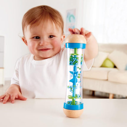 Hape Beaded Raindrops - Baby Sensory Toy, Rainmaker, Baby Toy with Soothing Rain Sounds, Premium Wooden Baby Toy