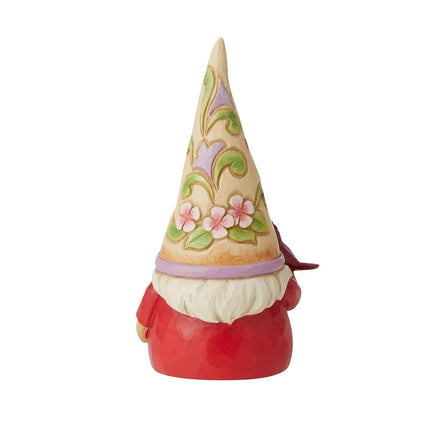 Enesco Redbird Beauty (Gnome with Bird Figurine) - Heartwood Creek by Jim Shore,Multicolor,4.72 Inch