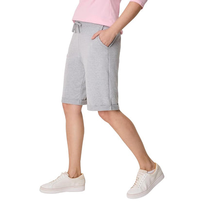 Hanes Bermuda de felpa francesa para mujer - Gris -