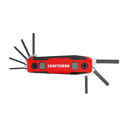 CRAFTSMAN Hex Key Set, SAE, Folding Locking 8 Piece (CMHT26025)