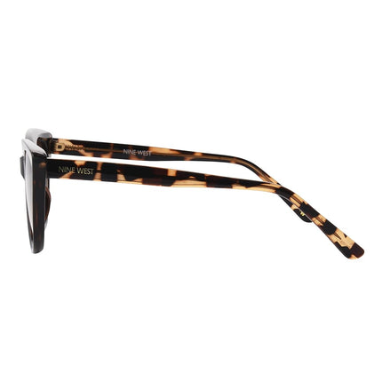NINE WEST Women's Cora Sunglasses Cat Eye, Brown Tortoise, 51mm