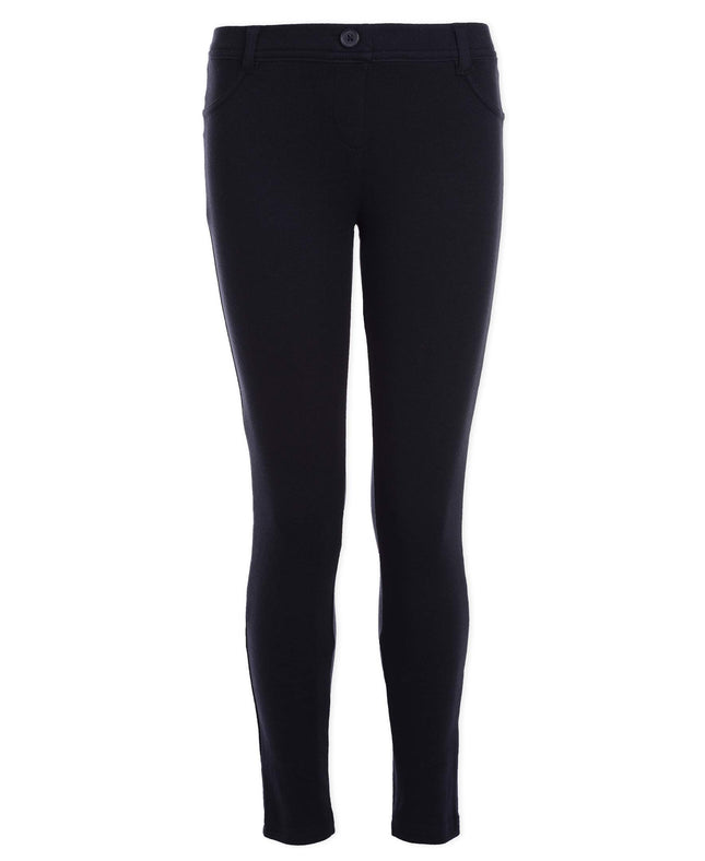 Nautica Girls' School Uniform Stretch Interlock Je