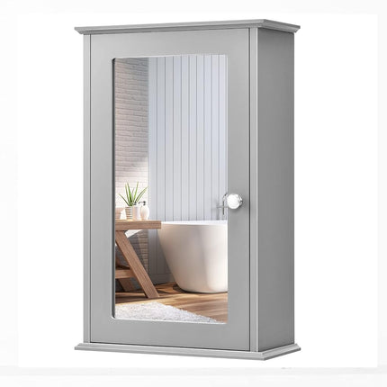 hysache Medicine Cabinet, Large, Grey