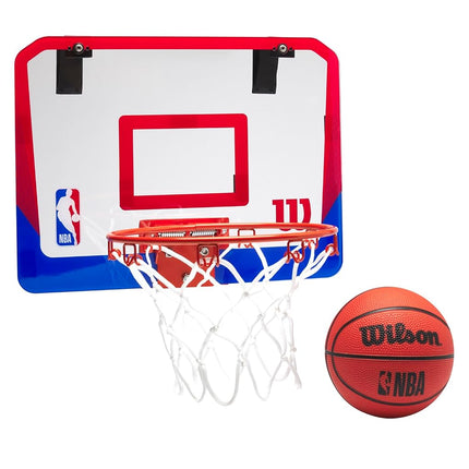 Wilson NBA DRV Mini Hoop, Clear/Red/Blue