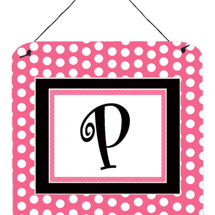 Caroline's Treasures Letter P Initial with Pink/Bl