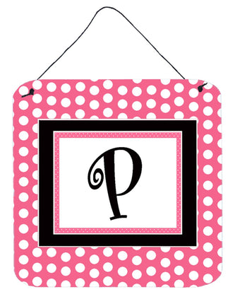 Caroline's Treasures Letter P Initial with Pink/Bl