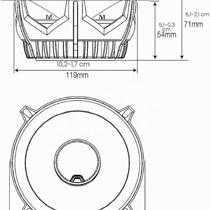 JBL Car GTO 609C 6.5 Inch 2-Way Component Speaker System Including x2 Midrange Speakers and x2 Tweeters - Black