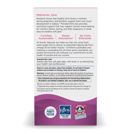 Nordic Naturals Prenatal DHA Unflavored 90 Ct