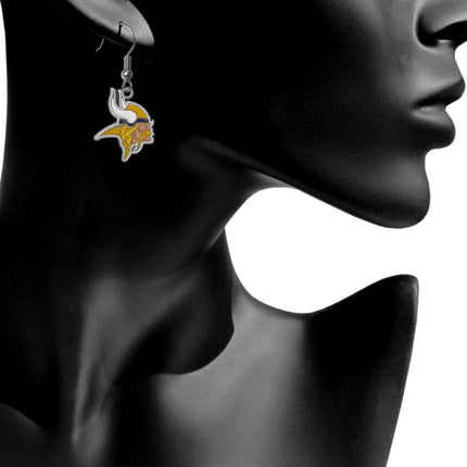 Siskiyou Sports NFL Minnesota Vikings Women's Chrome Dangle Earrings