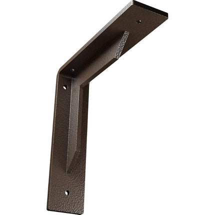 Ekena Millwork BKTM02X08X08STHBR Steel Bracket Stockport, 2"W x 8"D x 8"H, Hammered Brown