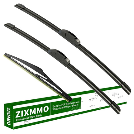 ZIXMMO 26"+16" windshield wiper blades with 10" Re