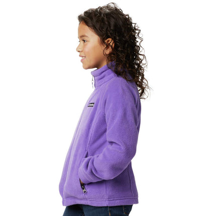 Columbia Girl's Benton Springs Fleece Jacket, Grape Gum, X-Large