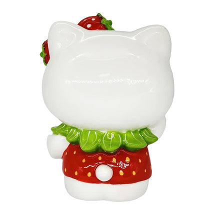 Blue Sky Clayworks Hello Kitty Loves You with Strawberry Bow Cute Winking Figurine