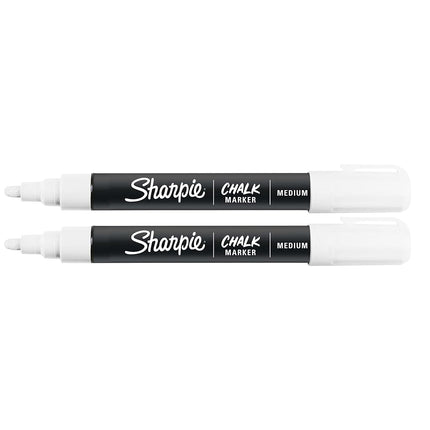 Sharpie Wet Erase Chalk Marker 2/Pkg-White