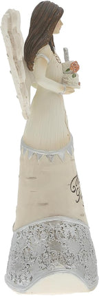 Pavilion - Happy Sweet 16 - Angel Figurine Holding a Birthday Cake 6 Inches