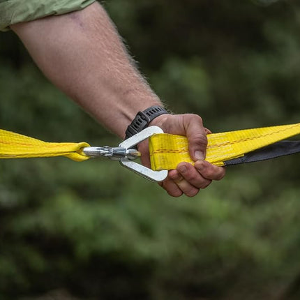 Keeper – 2” x 24” Premium Axle Tie Down Strap with D Rings - 3,333 lbs. Working Load Limit and 10,000 lbs. Break Strength