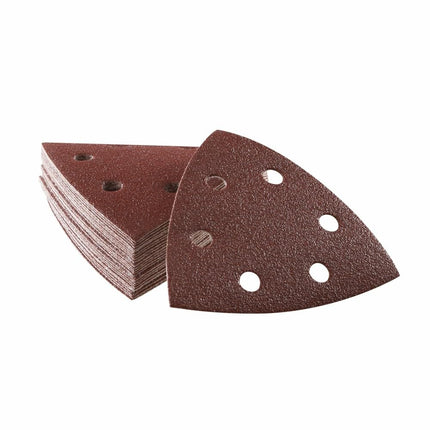BOSCH SDTR082C 25 pc. 3-3/4 in. 80 Grit Detail Sanding Sheets for Wood, Red