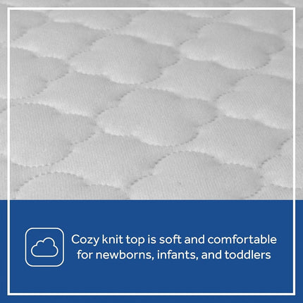 Lot de 2 protège-matelas imperméables Sealy pour lit de bébé/enfant - 100 % imperméable, jupe élastique profonde, lavable en machine et passe au sèche-linge 52"x28" - 2 protège-matelas (blanc)