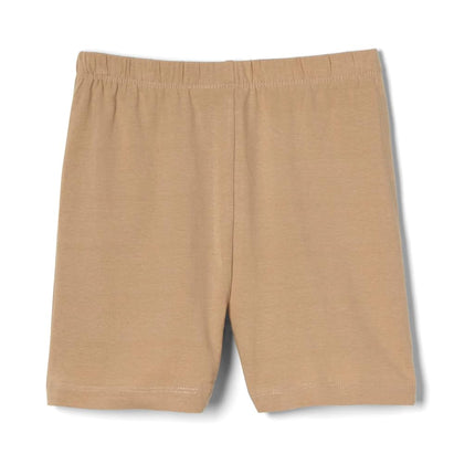 French Toast Girls' Stretch Kick Short, Khaki, 4 Y