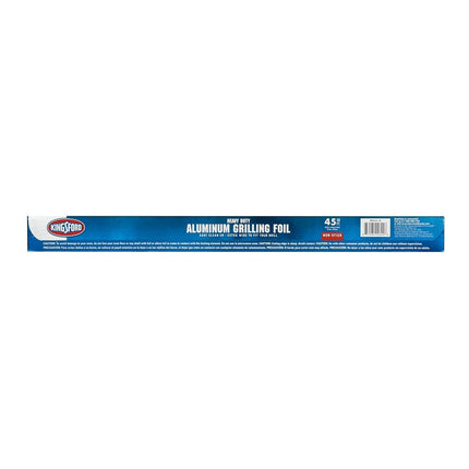 Papel de aluminio resistente Kingsford para asar a la parrilla, antiadherente, rollo de 45 pies cuadrados, 18 pulgadas de ancho, para parrilla y cocina, antiadherente para facilitar la preparación, cocción y limpieza