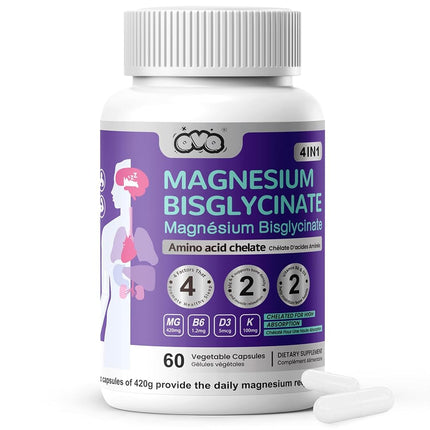 Magnesium Bisglycinate Complex Capsules With Vitam