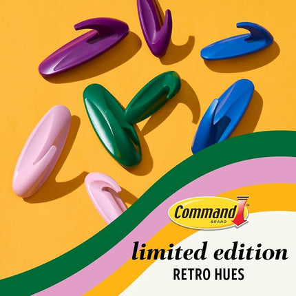 Command Mixed Designer Hook Pack, Candied Plum, 10 Hooks, 16 Strips
