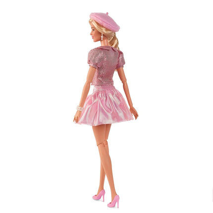 Barbie The Movie Doll, Margot Robbie as, Collectible Doll Wearing Pink Blouse & Skirt Tutu Outfit, With Styled Hair & Matching Jewelry, JBJ53