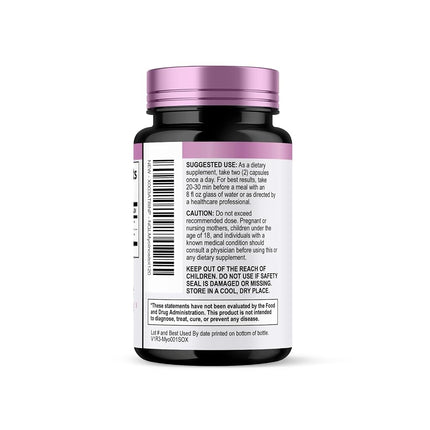 Myo-Inositol & D-Chiro Inositol Blend - Premium 40:1 Ratio - Ovarian Support for Women - Natural Supplement, Vitamin B8, Vegan, and USA Bottled - 120 Capsules