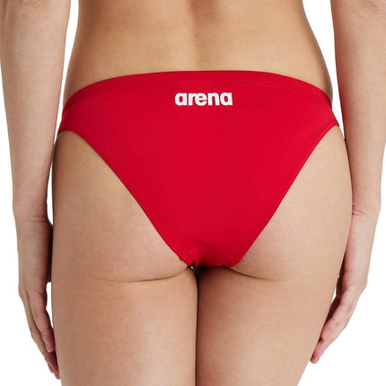 ARENA Performance Women's Solid Team Bikini Bottom Red-White