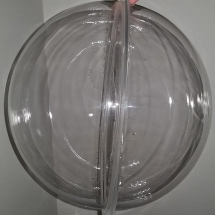 Acrylic Dome/Plastic Hemisphere - Clear - 12" Diameter, 3/4" Flange