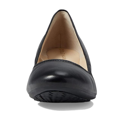 Cole Haan Women's Sloane Wedge Pump, Black Leather, 4.5 UK
