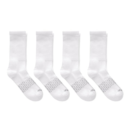 Hanes Men's Crew Socks Pack, 4-Pair Pack, Absolute Active Moisture Wicking, Seamless Toe, Cushioned