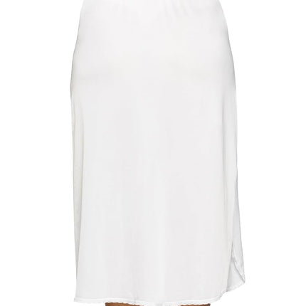 Vanity Fair Women's Anti-Static Nylon Half Slip for Under Dresses, Single Slit-32 Length-White, Medium