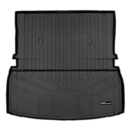 SMARTLINER Alfombrilla de carga negra para todo tipo de clima, ajuste personalizado detrás de la segunda fila, compatible con Lincoln Aviator 2020-2023