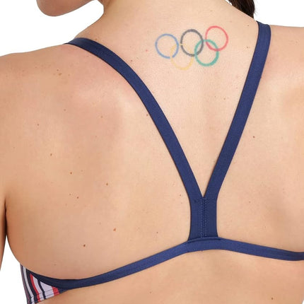 ARENA Women's Marbled Challenge Back Swimsuit