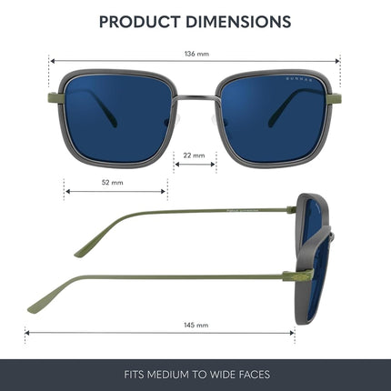 Gunnar x Fallout - Blue Light Glasses - Vault 33 - Gunmetal/Olive - Sun