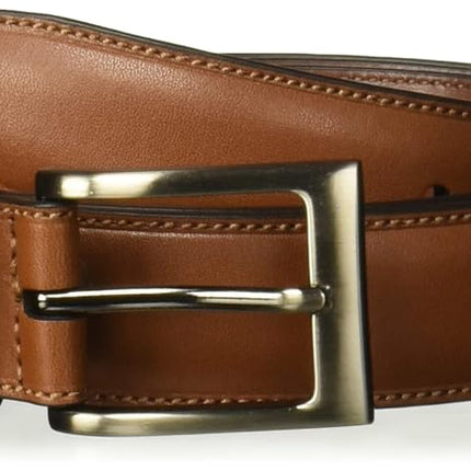 Perry Ellis Men's Timothy Leather Belt (Sizes 30-54 Inches Big & Tall), Brown, 44
