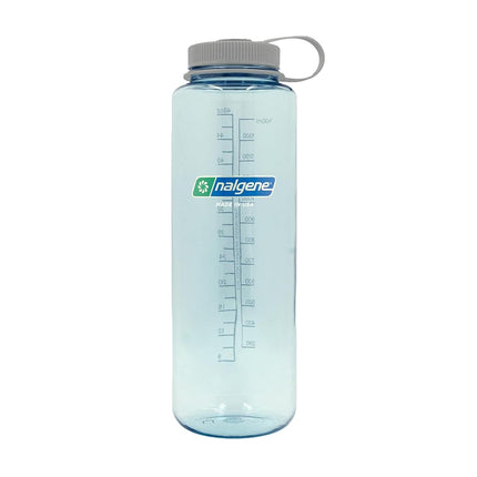 Nalgene Sustain Tritan BPA-Free Water Bottle Made with Material Derived from 50% Plastic Waste, 48 OZ, Wide Mouth, Seafoam