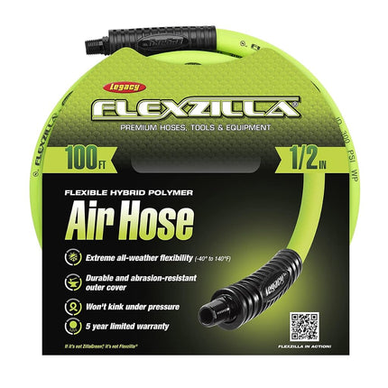 Legacy Manufacturing HFZ12100YW3 Hoses and Valves, Flexzilla, 1/2" (inches) x 100' (feet) with 3/8" Ends