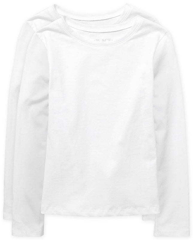 Children's Place The Girls' 2 Pack Long Sleeve Bas