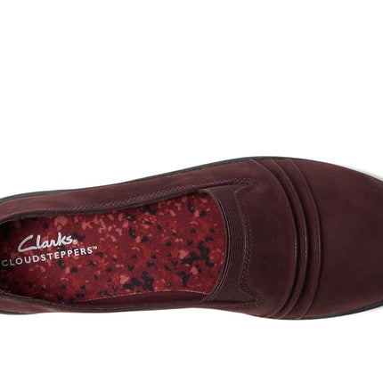 Clarks Women's Breeze Sol Loafer, Synthetic Burgundy, 9 UK