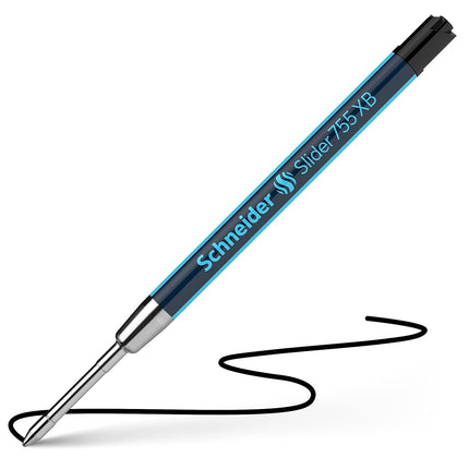 Schneider 175501 Ballpoint Pen Refill Slider 755 Permanent XB,Black,10count(Pack of 1)