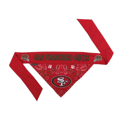 Littlearth NFL San Francisco 49ers Pet Bandana - Reversible, Large